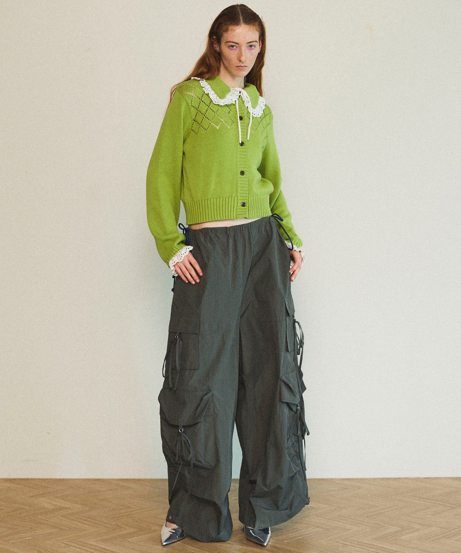 【25SPRING PRE-ORDER】Ribbon Design Cargo Pants