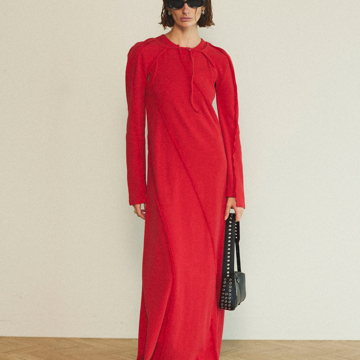 Bolero Layered Ribbed Fabric Dress