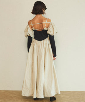 【25SPRING PRE-ORDER】Puffy Bolero Set Volume Silhouette Dress