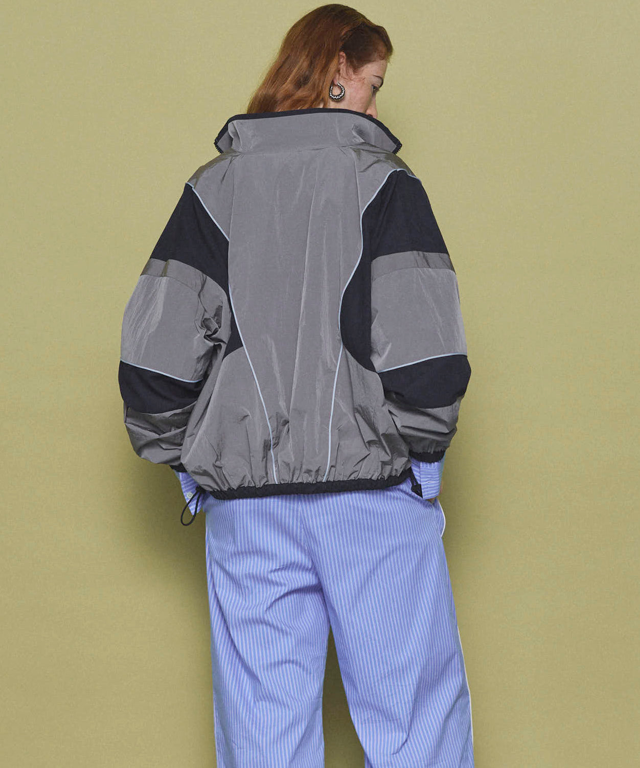 【25SPRING PRE-ORDER】Reversible Tulle Docking Track Jacket