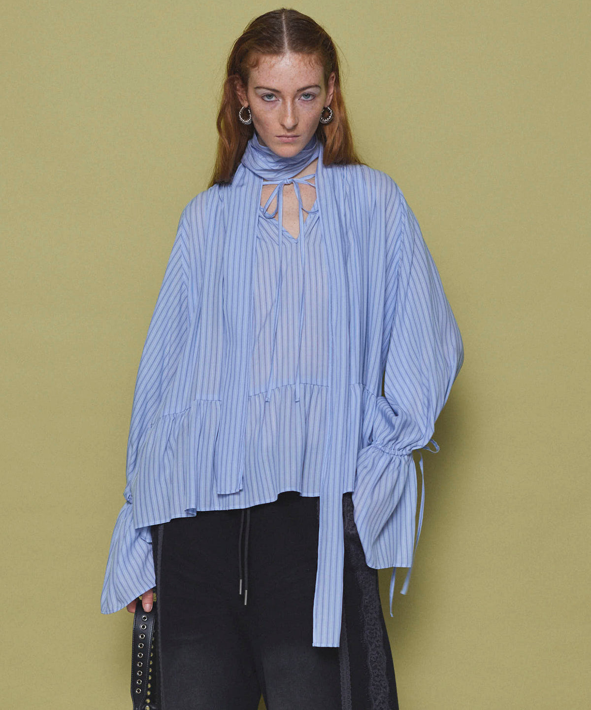 【25SPRING PRE-ORDER】Shirring Volume Blouse