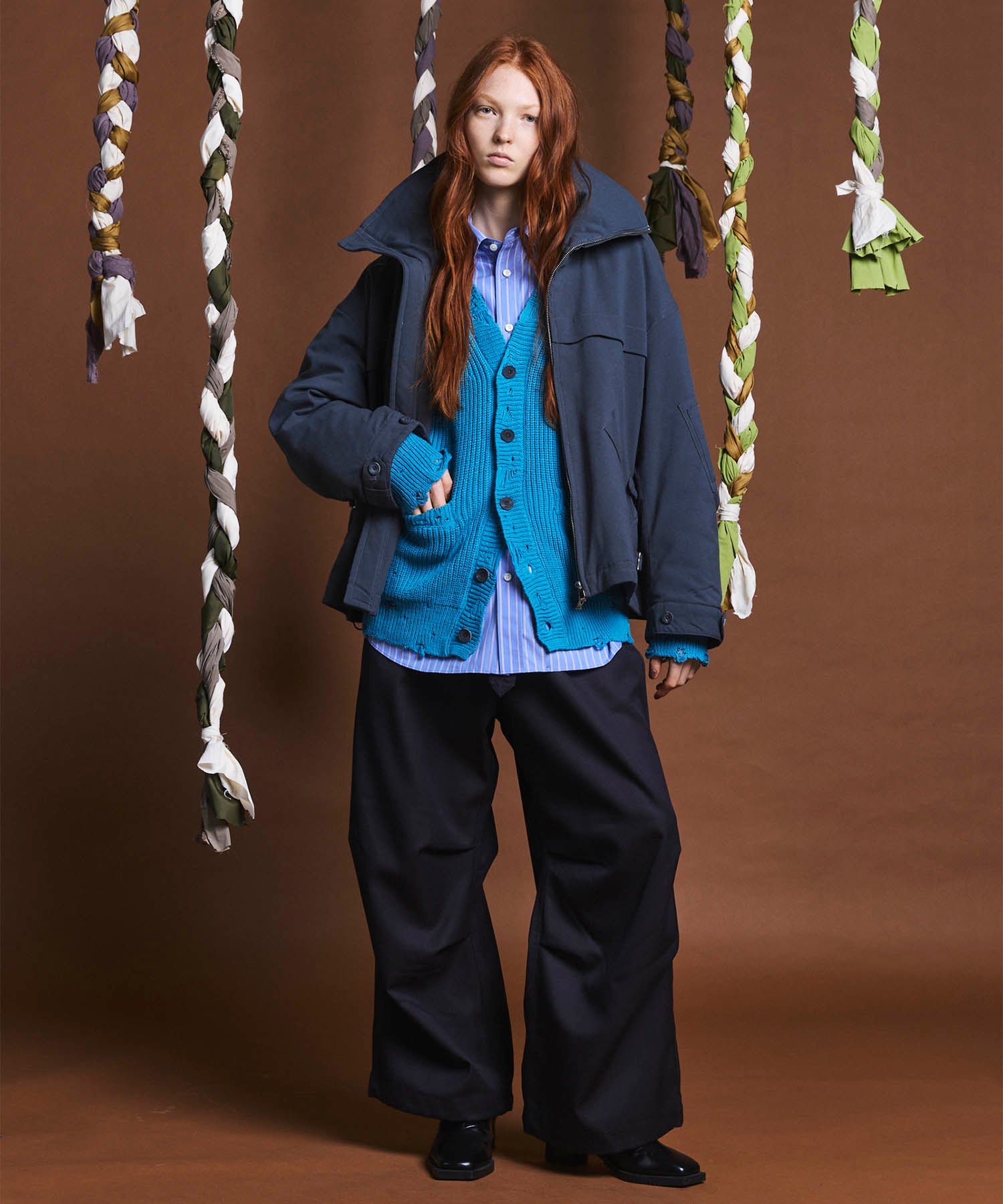 4 Colors Chambray Washable Wool Prime-Wide Snow Pants