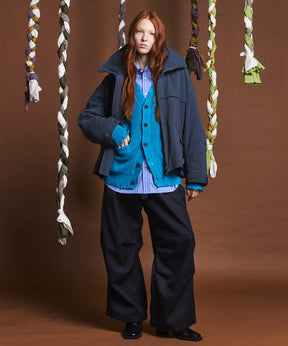 4 Colors Chambray Washable Wool Prime-Wide Snow Pants