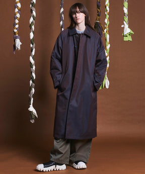 120/2/2 Suvin Cotton Gabardine Prime-Over Balmacaan Coat