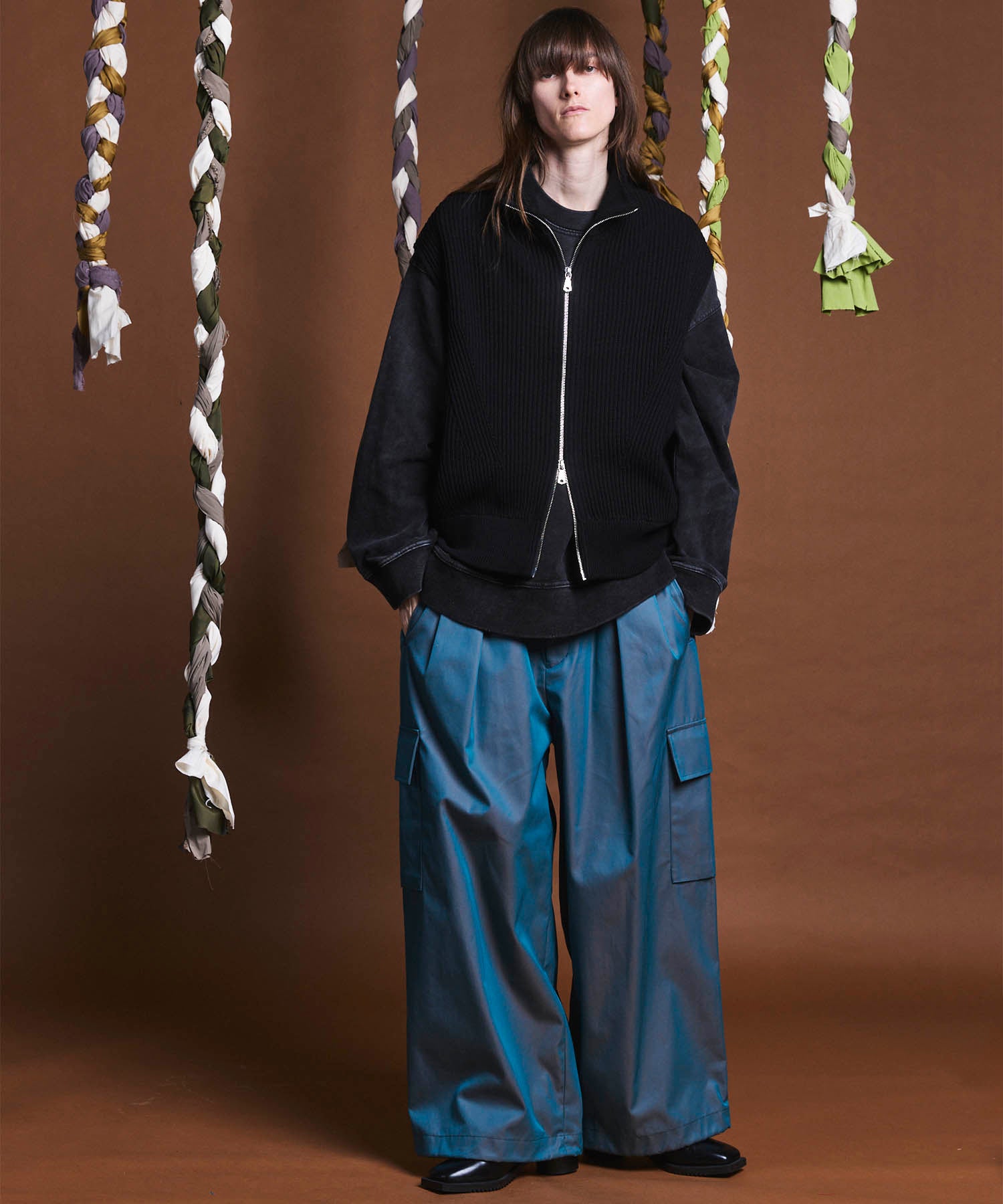 120/2/2 Suvin Cotton Gabardine Prime-Wide Cargo Pants