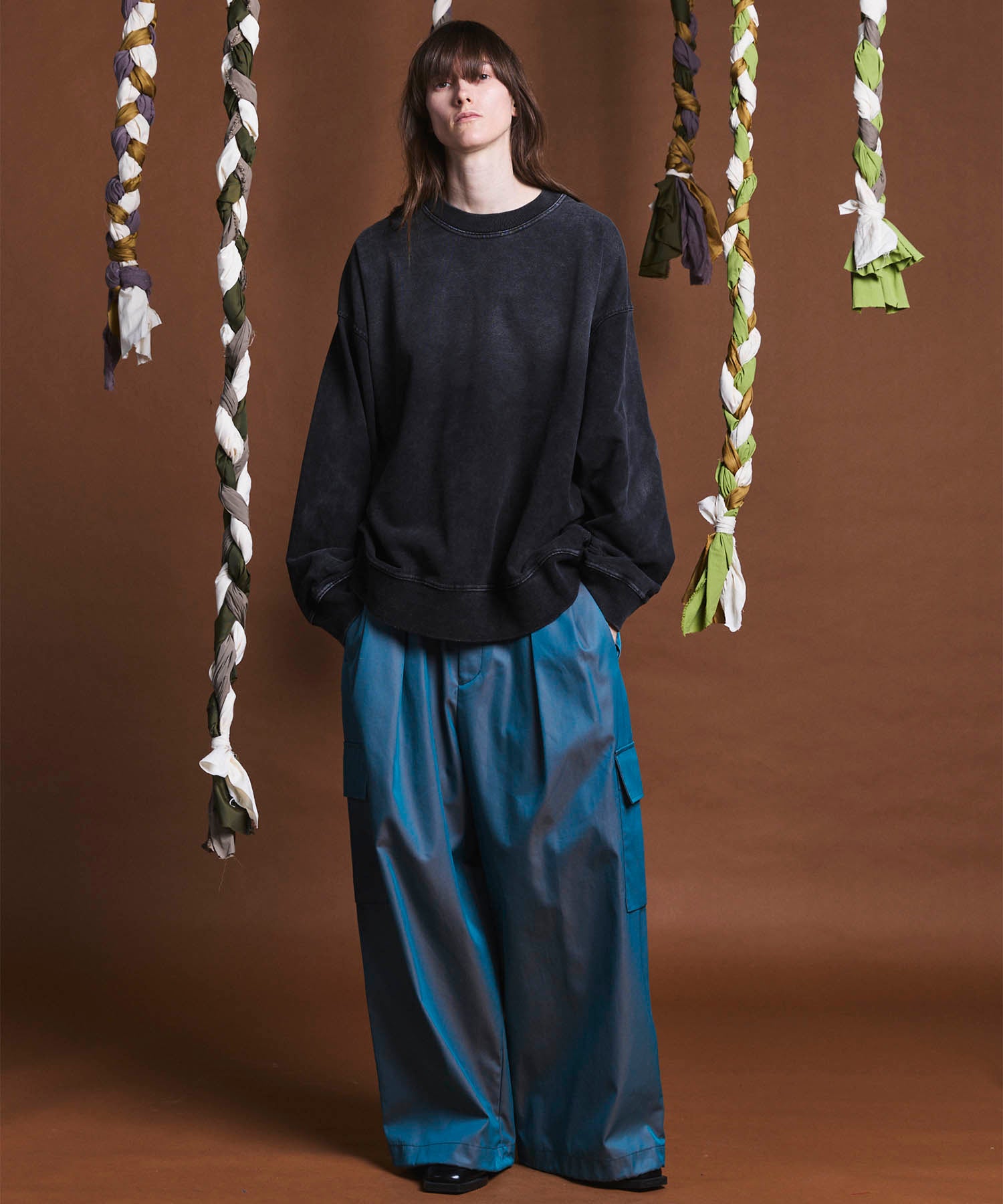 120/2/2 Suvin Cotton Gabardine Prime-Wide Cargo Pants