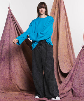 【PRE-ORDER】Chemical Over-Dyed Inside-Out Sweat Wide Pants