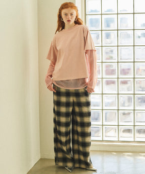 【25SPRING PRE-ORDER】Plaid Pattern Easy Pants