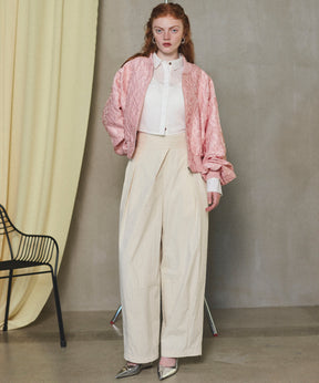 【25SPRING PRE-ORDER】Waist Pleats Cocoon Pants