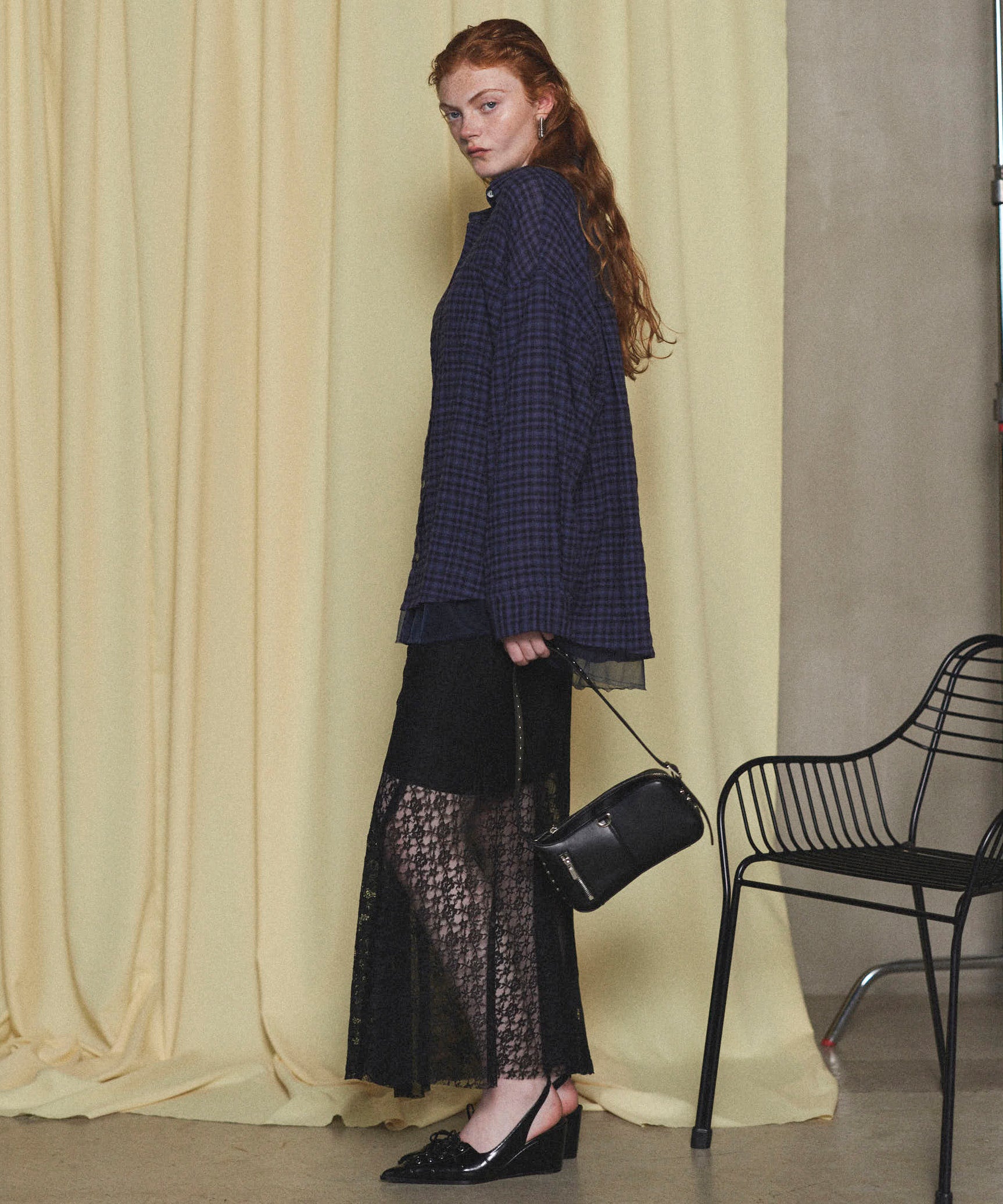 【25SPRING PRE-ORDER】Lace Fabric Docking Skirt