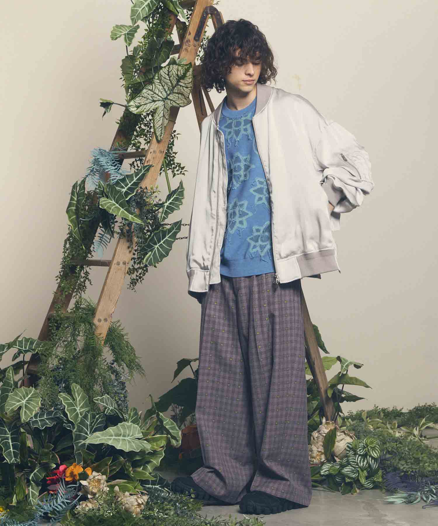 【Italian Dead Stock Fabric】Three-Tuck Prime Wide Pants