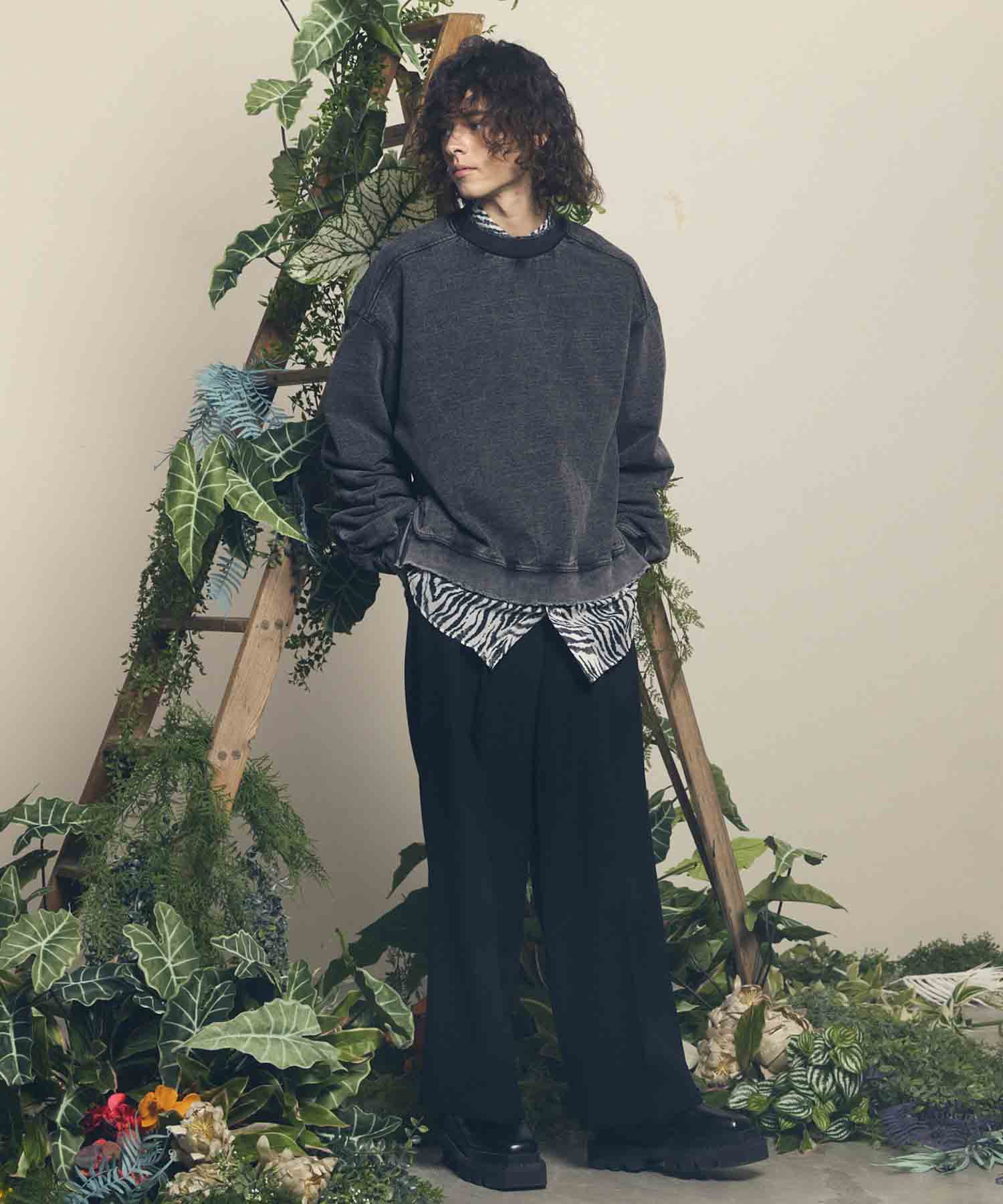 【Italian Dead Stock Fabric】Three-Tuck Prime Wide Pants