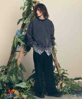 【Italian Dead Stock Fabric】Three-Tuck Prime Wide Pants