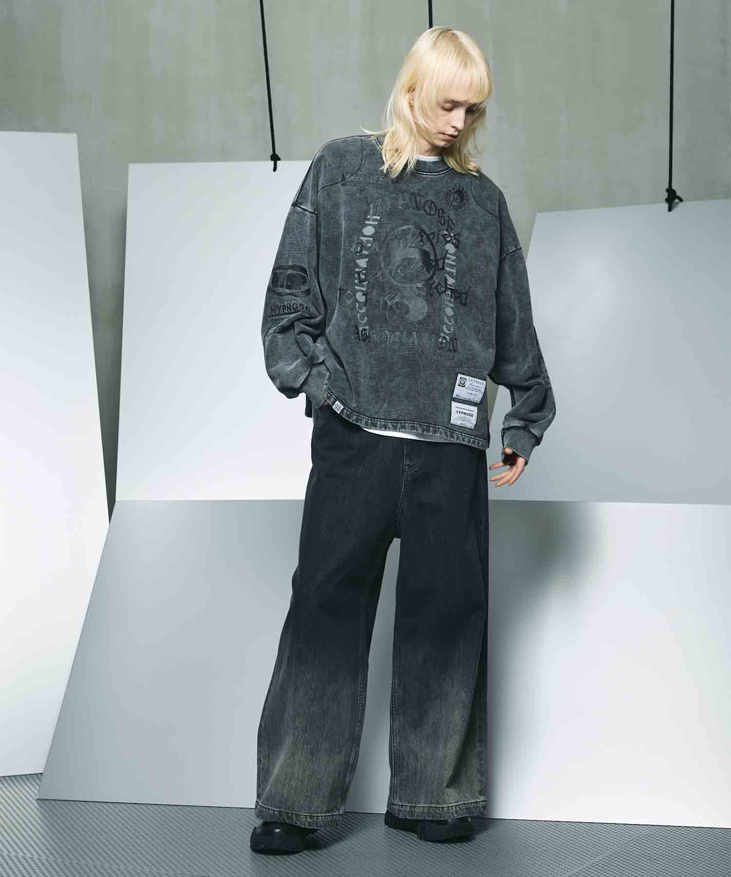 Hyper Wide Denim Buggy Pants