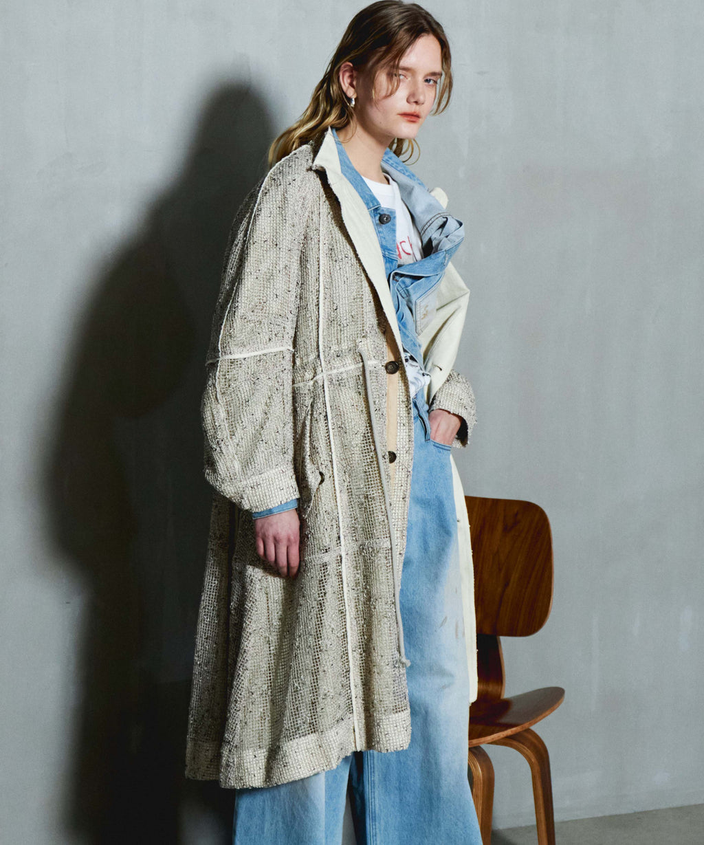 SALE】Mesh Long Length Mods Coat