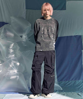 낙하산 넓은 바지