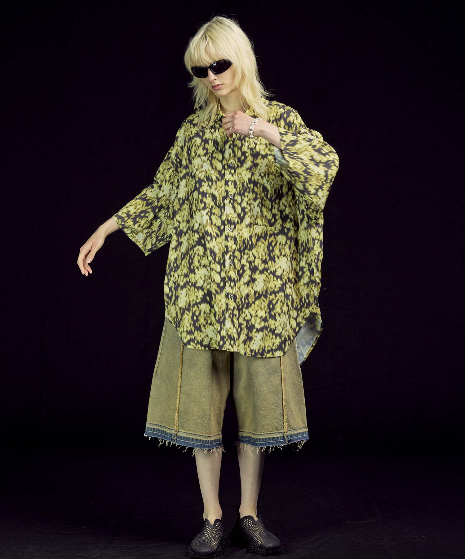 [限量版]原始图形原始额定套圈短袖衬衫外套