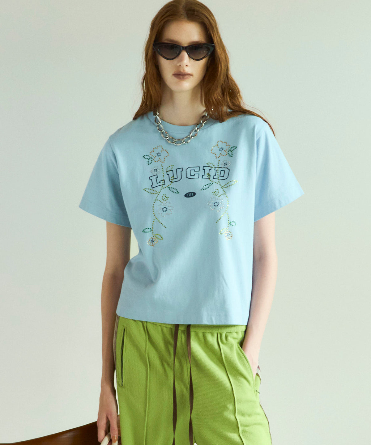 【SALE】LUCID  Glitter Flower T-shirt