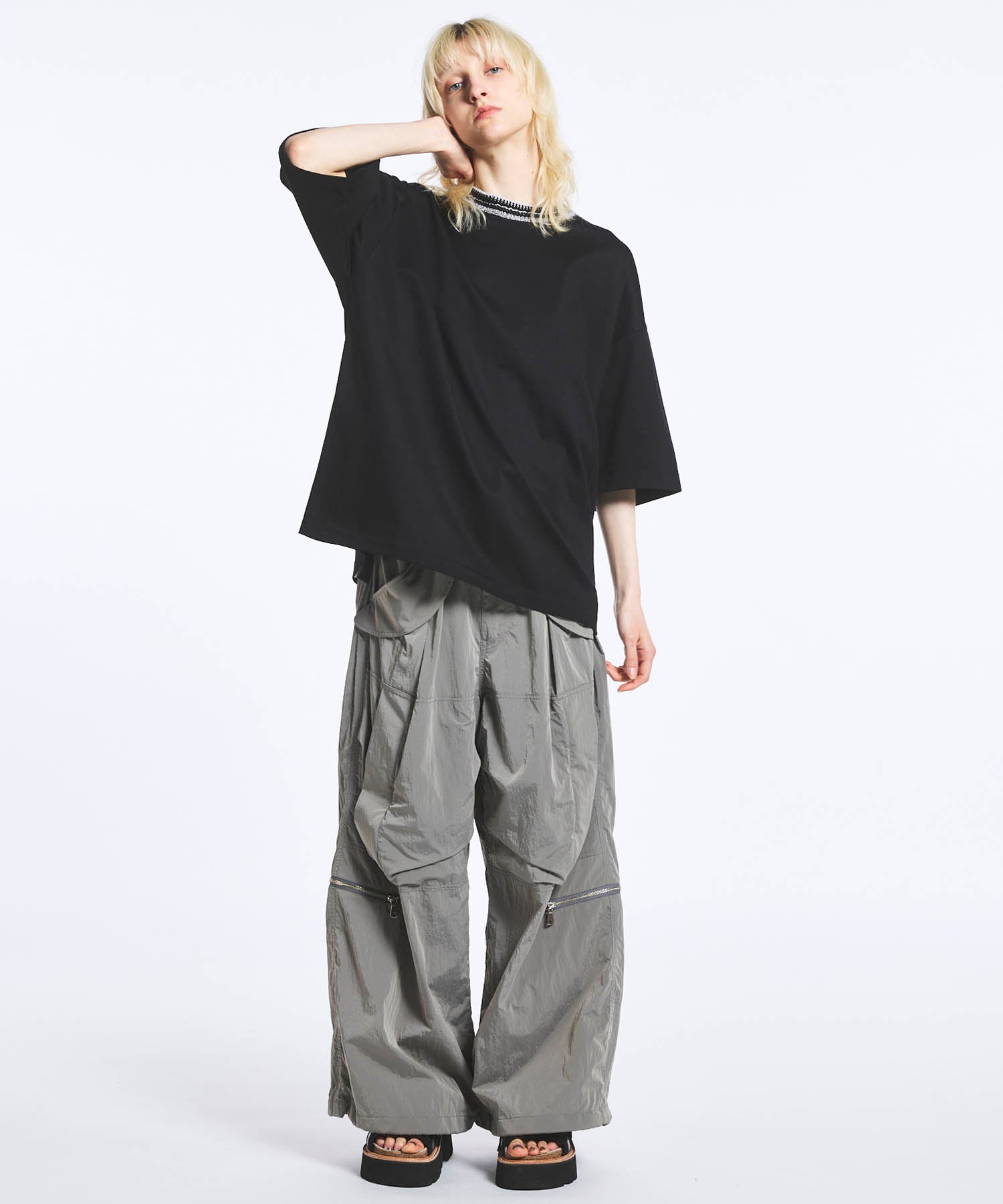 낙하산 넓은 바지