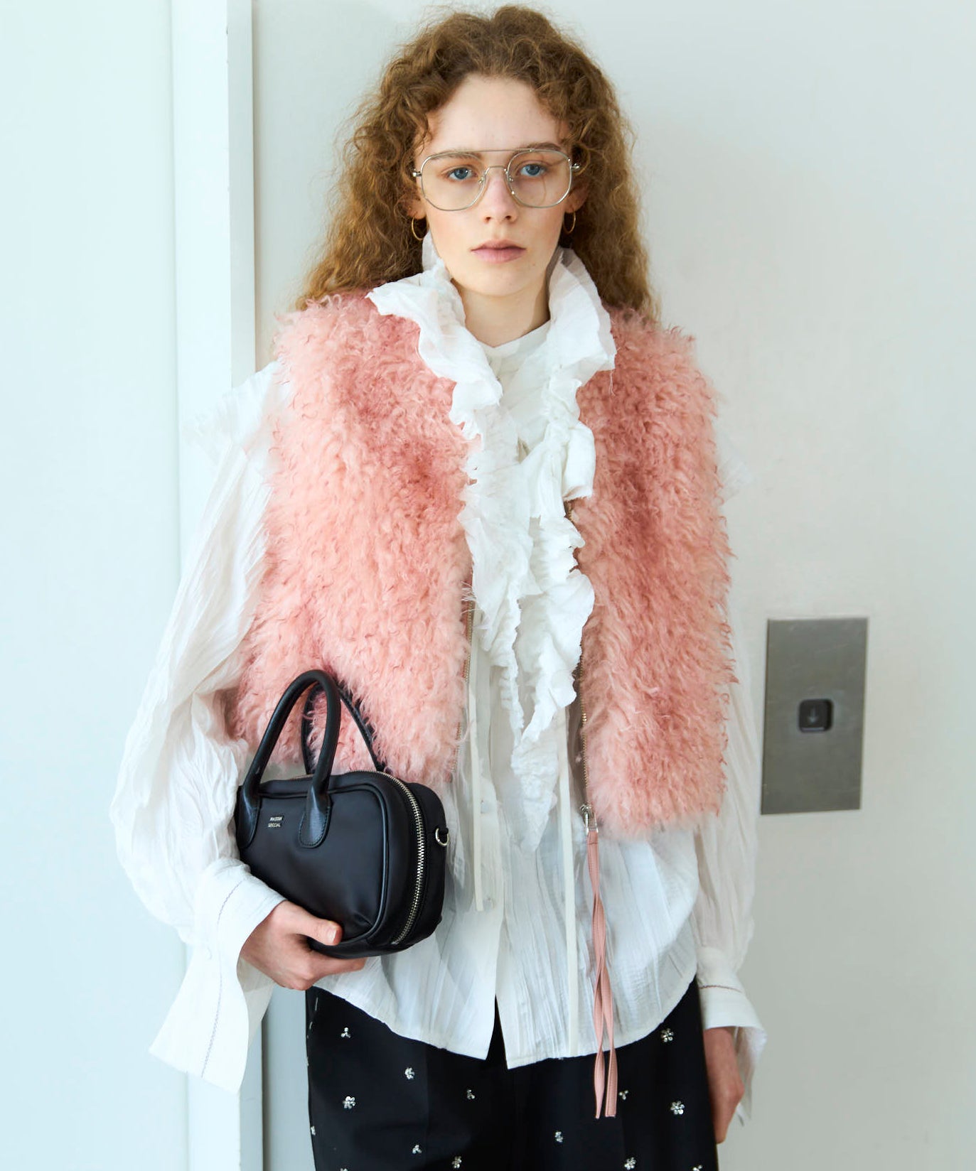 メゾンスペシャル　ファーベスト Fur Vest