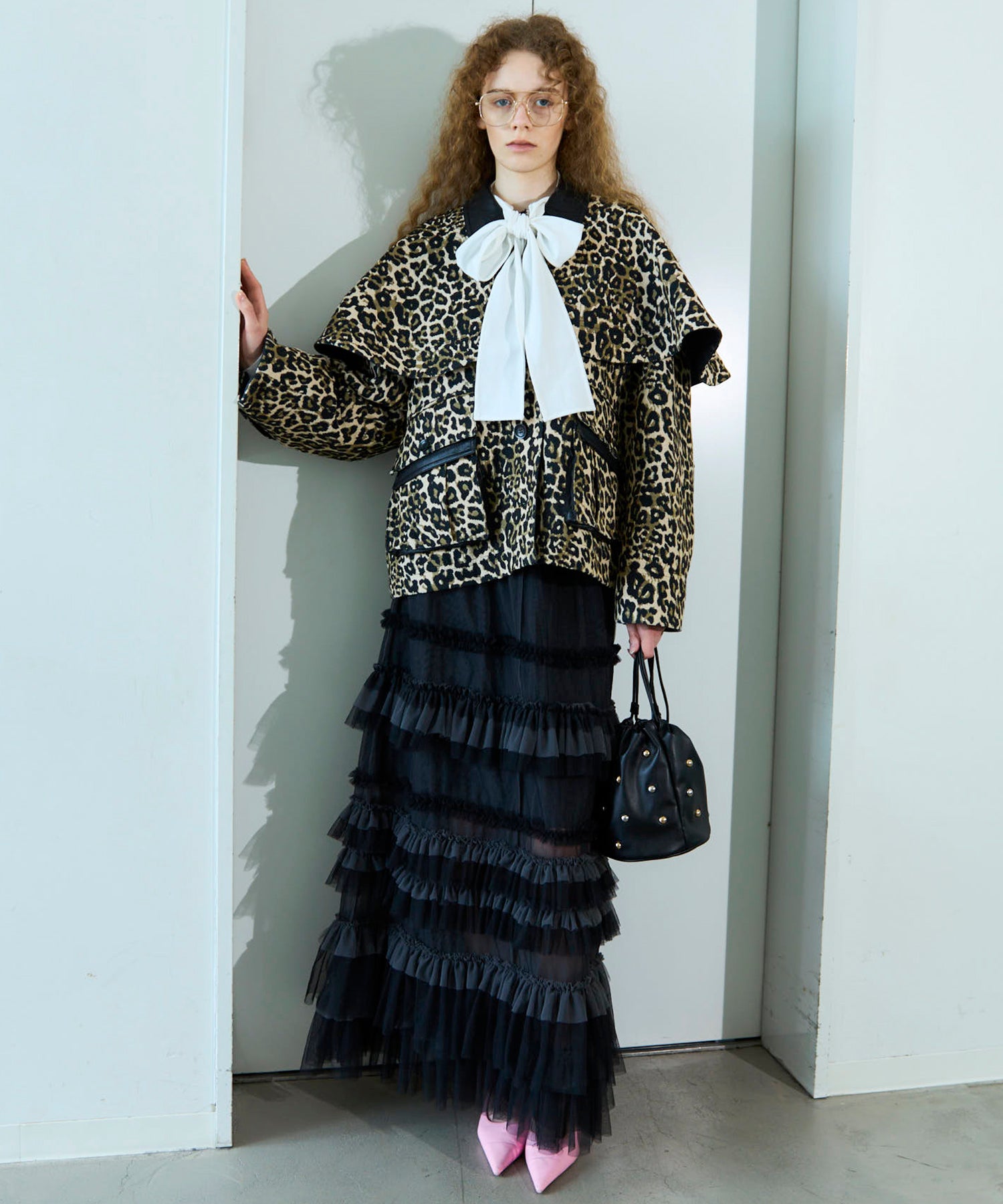 leopard Military Cape Jacket