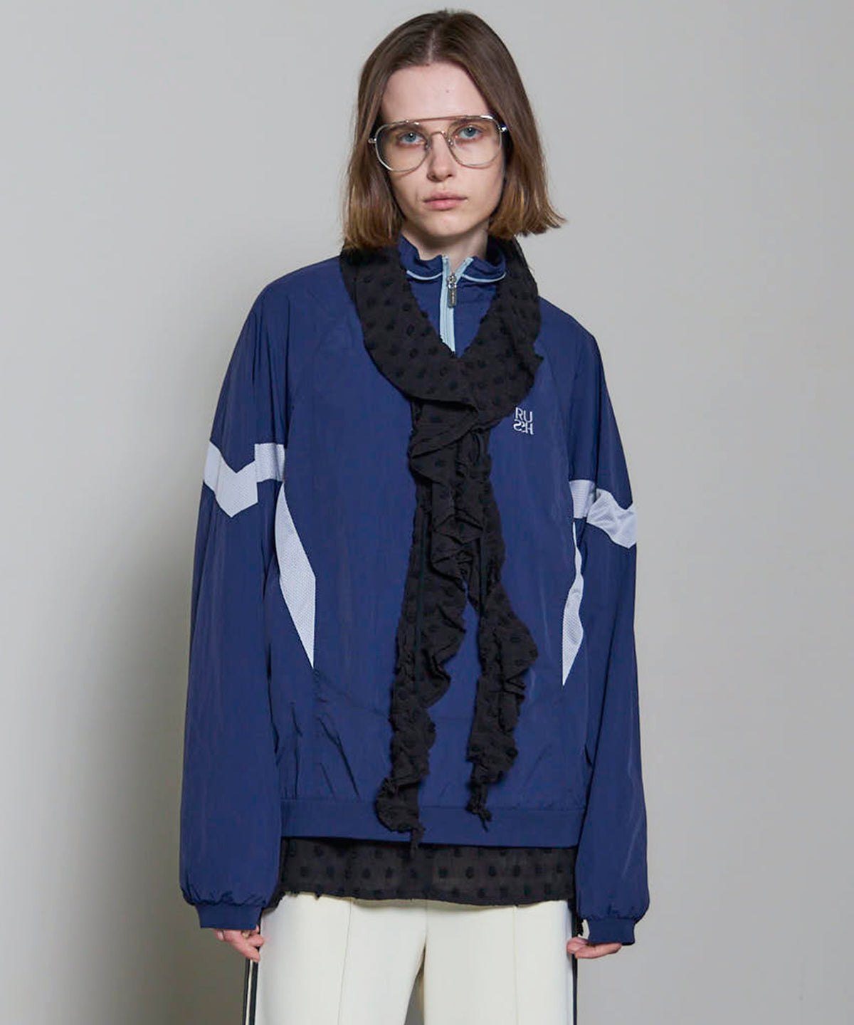 RUSH Logo Nylon Sporty Tops