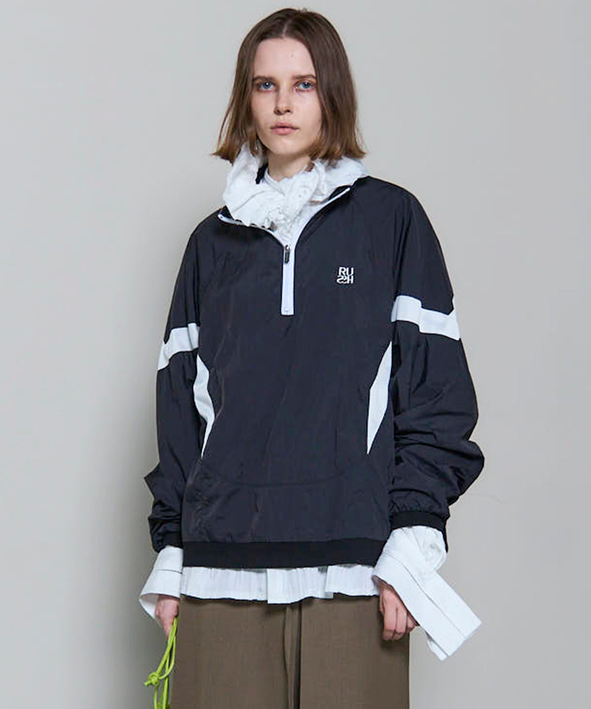 RUSH Logo Nylon Sporty Tops