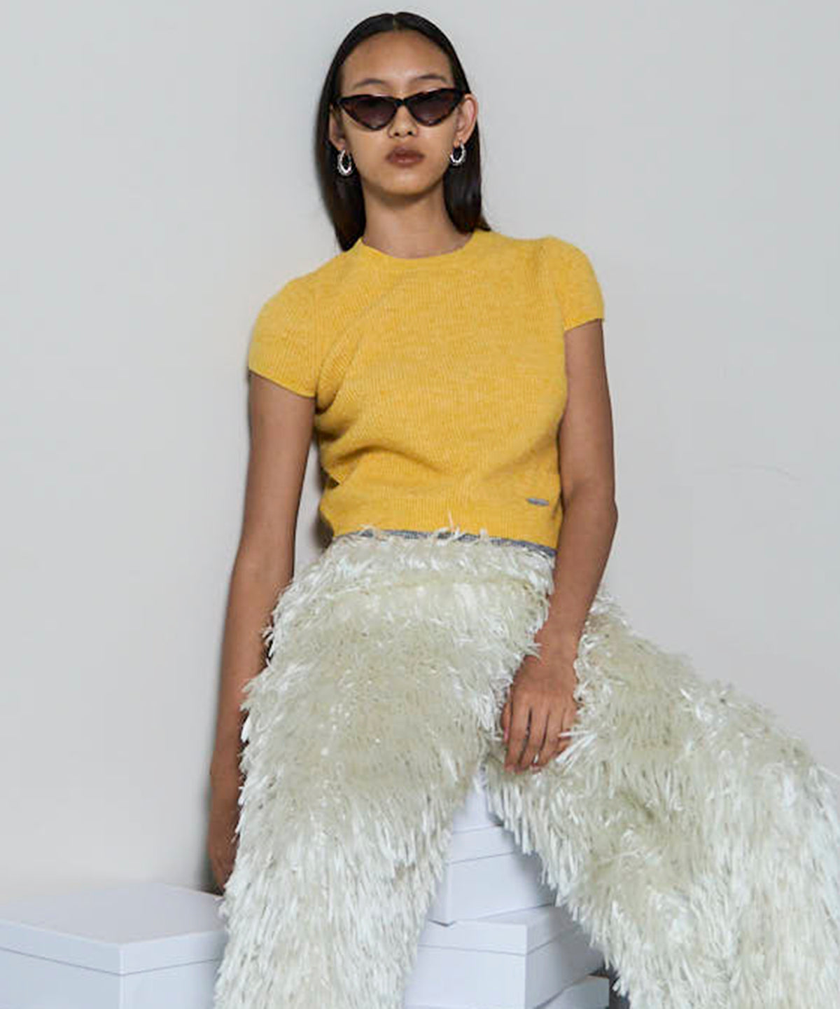 Cap Sleeve Knit Tops