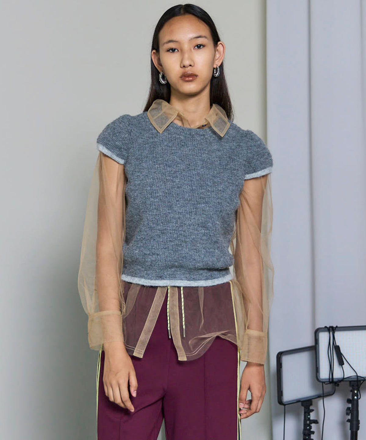 Cap Sleeve Knit Tops