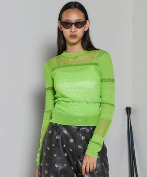 透明的针织套头衫