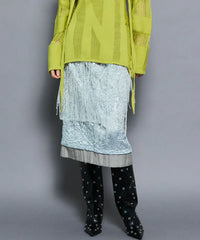 [25Autumn预购]缎面组合Bijou裙子