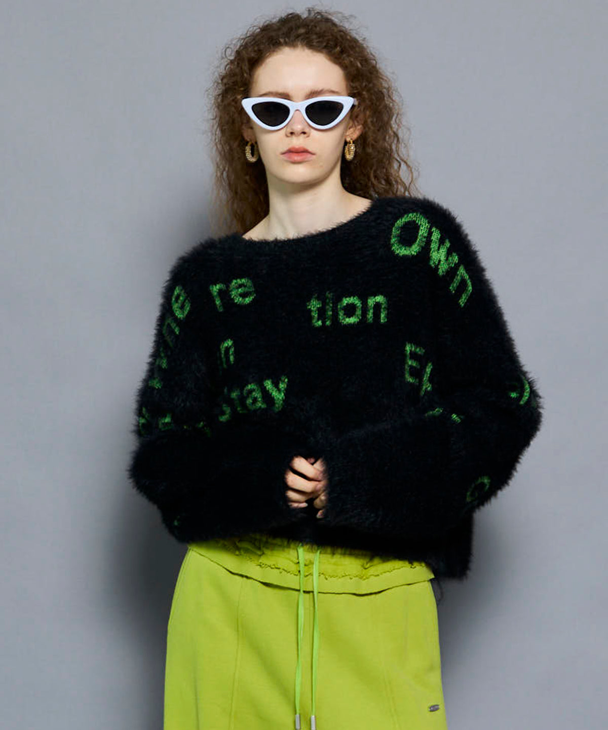 Shaggy Logo Knit Tops