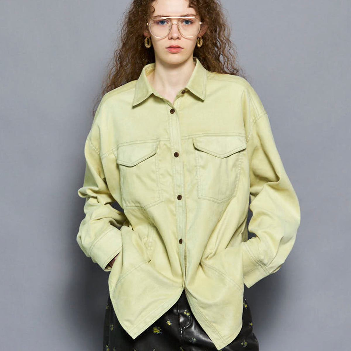 メゾンスペシャルRealSuedeOversizedShirtスエードシャツジャ楽天市場
