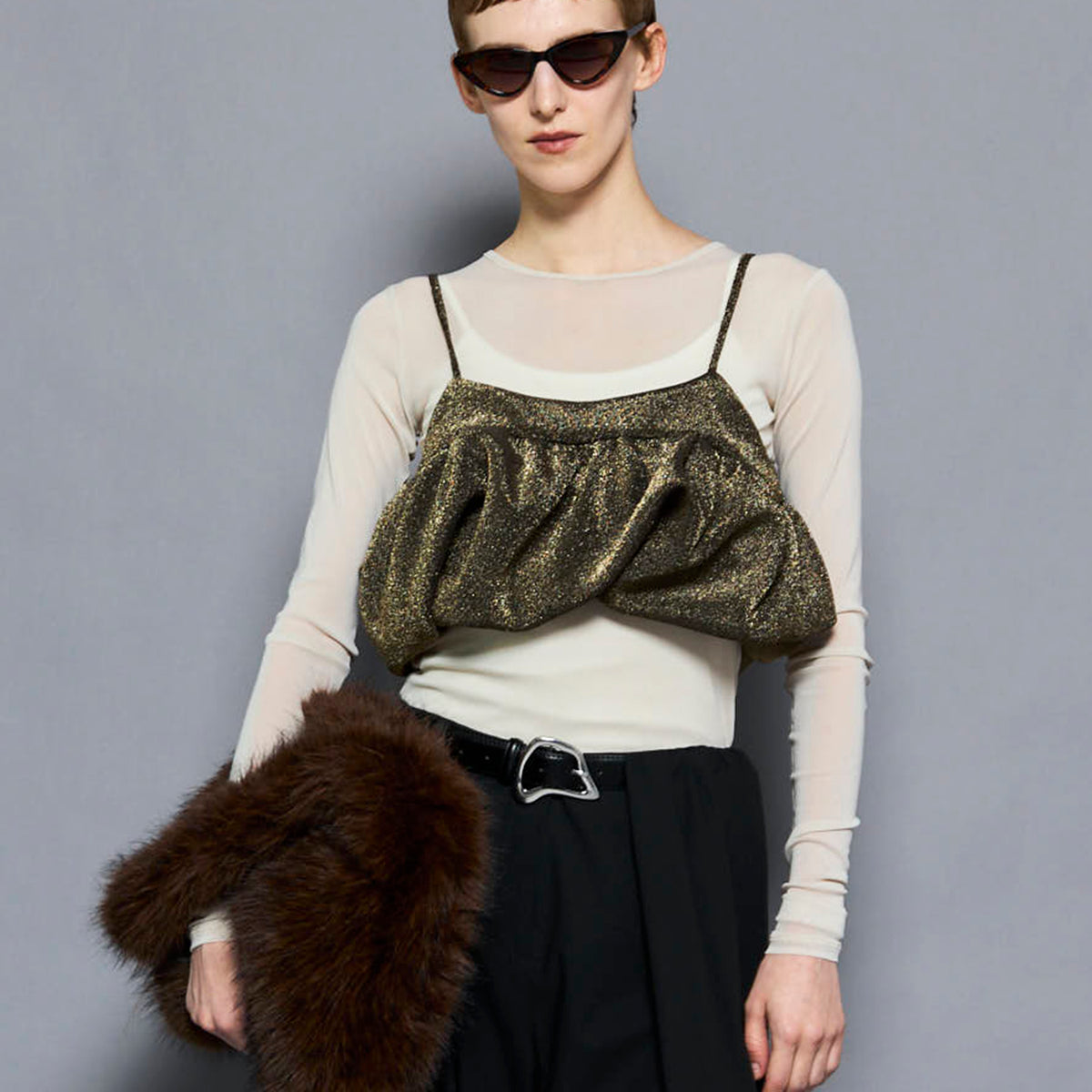 【公式完売品】umm.claïr 2way balloon bustier 黒 🏷️ 2way balloon bustier color / Black , Ivory , Natural pink