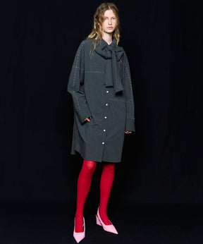 [25AUTUMN PRE-ORDER] Hand Stitch Shirt Dress