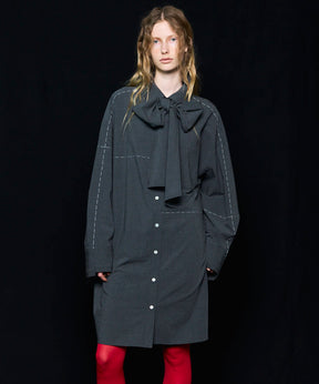 [25AUTUMN PRE-ORDER] Hand Stitch Shirt Dress