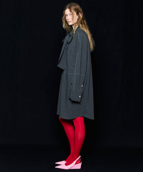 [25AUTUMN PRE-ORDER] Hand Stitch Shirt Dress