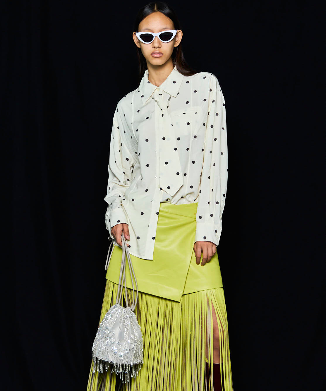 Multi Fabric Drawstring Bag