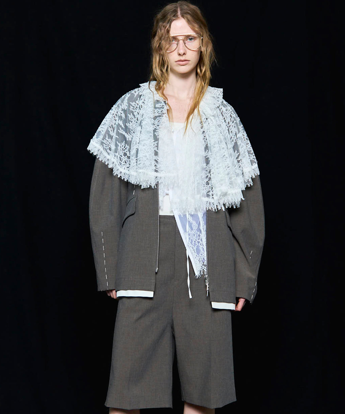 Hour Glass Worsted Zip Jacket