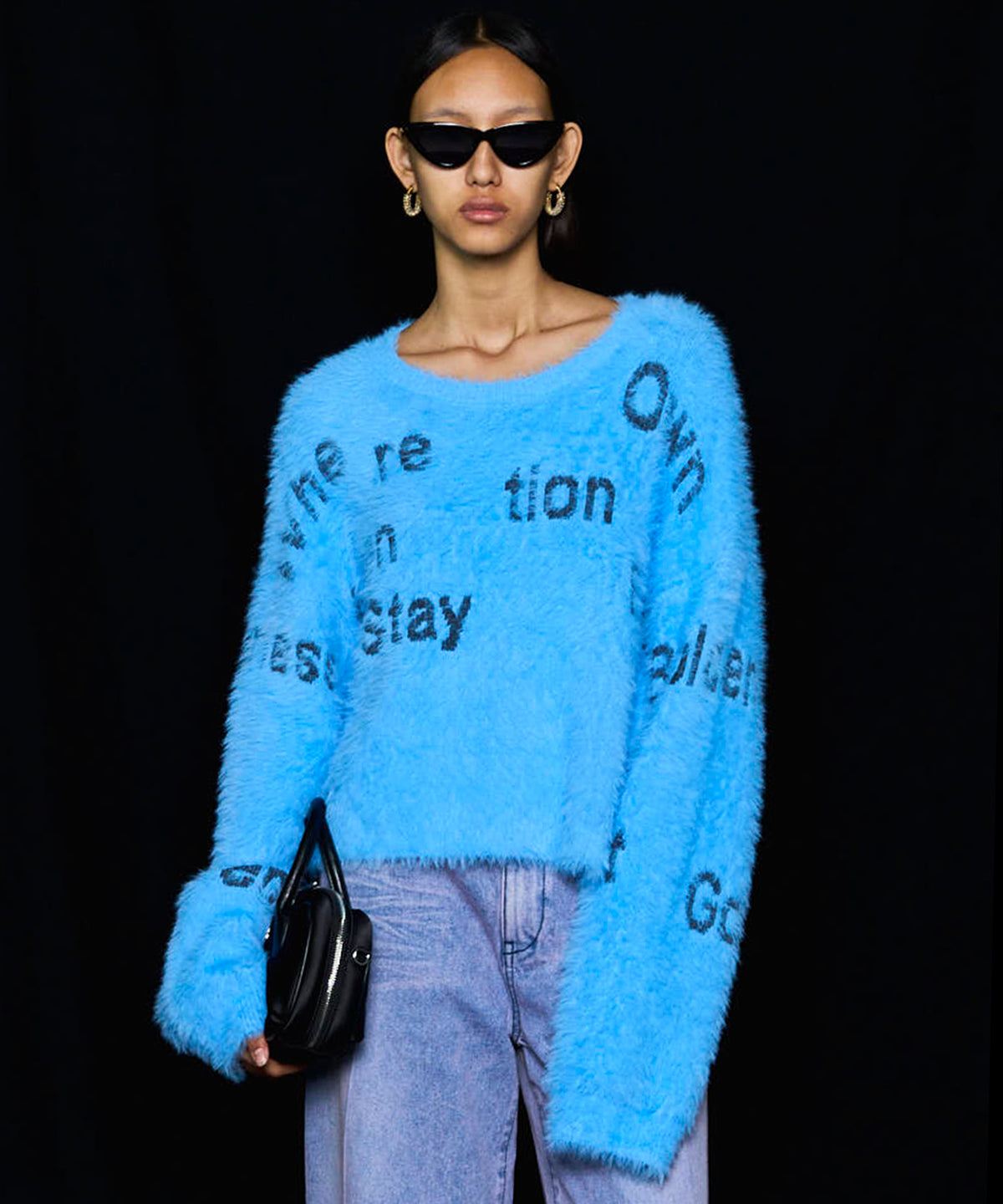 Shaggy Logo Knit Tops