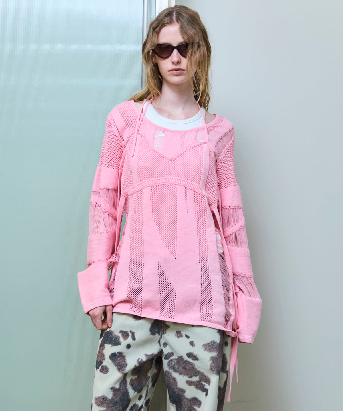 Random Mesh Knit Tops