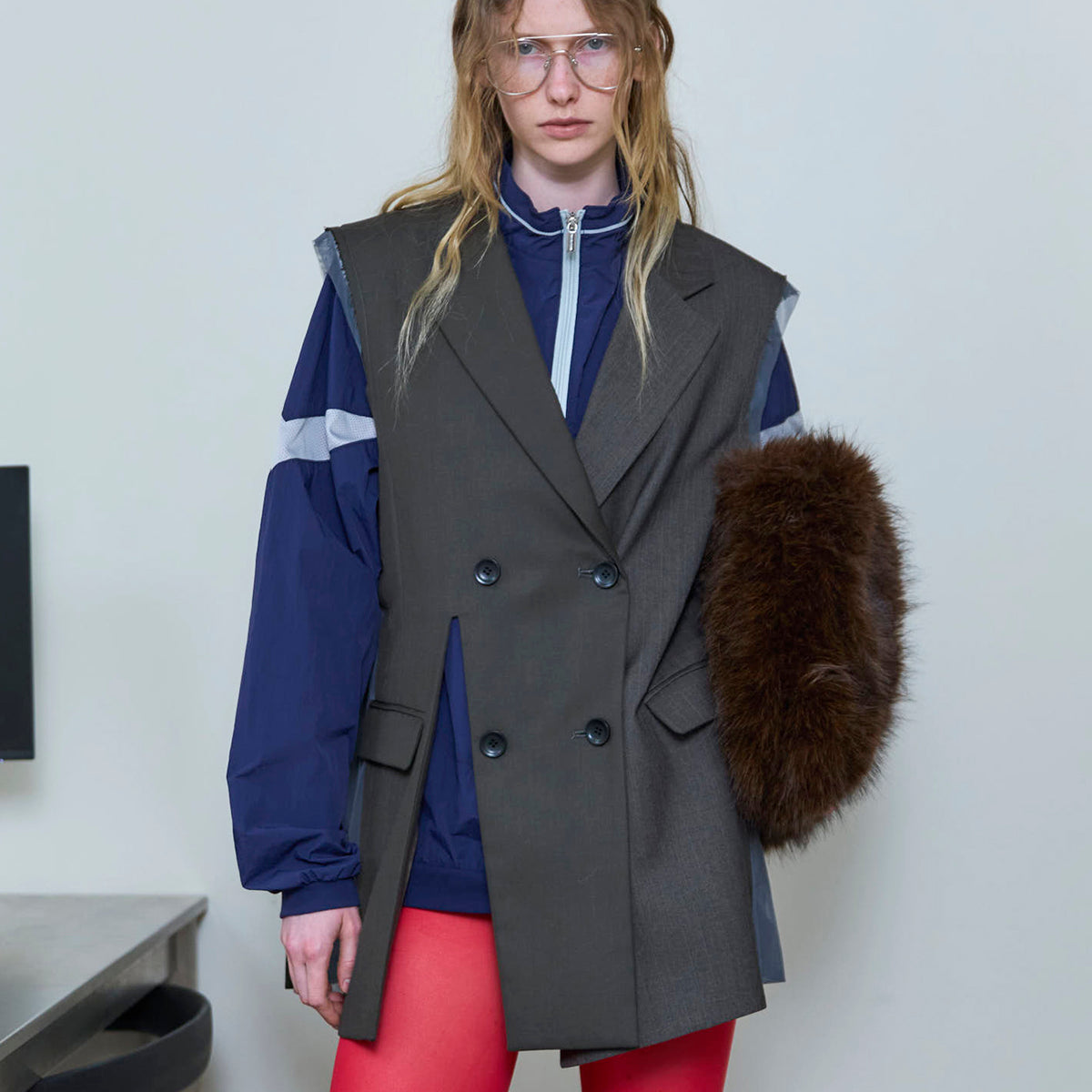 SALE】Side Tulle Gilet