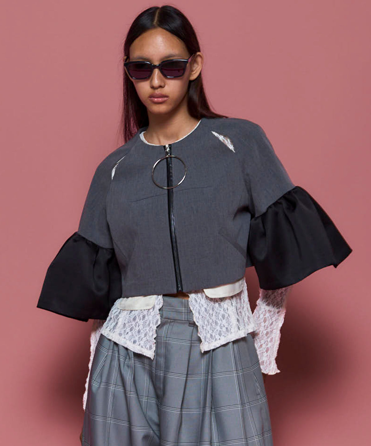 Dome Sleeve Zip Jacket