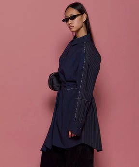 [25AUTUMN PRE-ORDER] Hand Stitch Shirt Dress