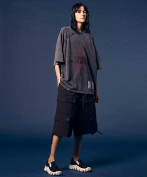 Impregnation Wool Mix Stretch Prime-Wide Cargo Shorts