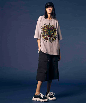 Impregnation Wool Mix Stretch Prime-Wide Cargo Shorts