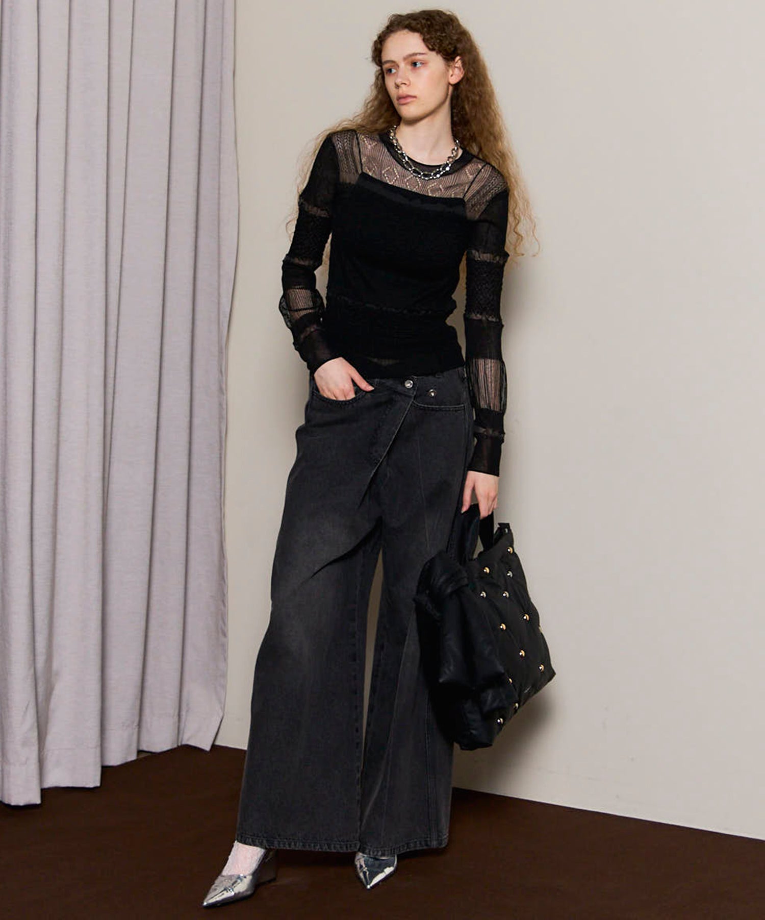 透明的针织套头衫