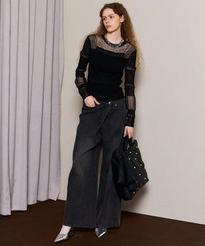 透明的针织套头衫