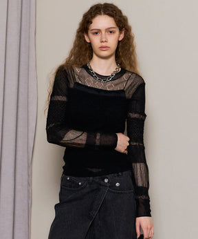 透明的针织套头衫