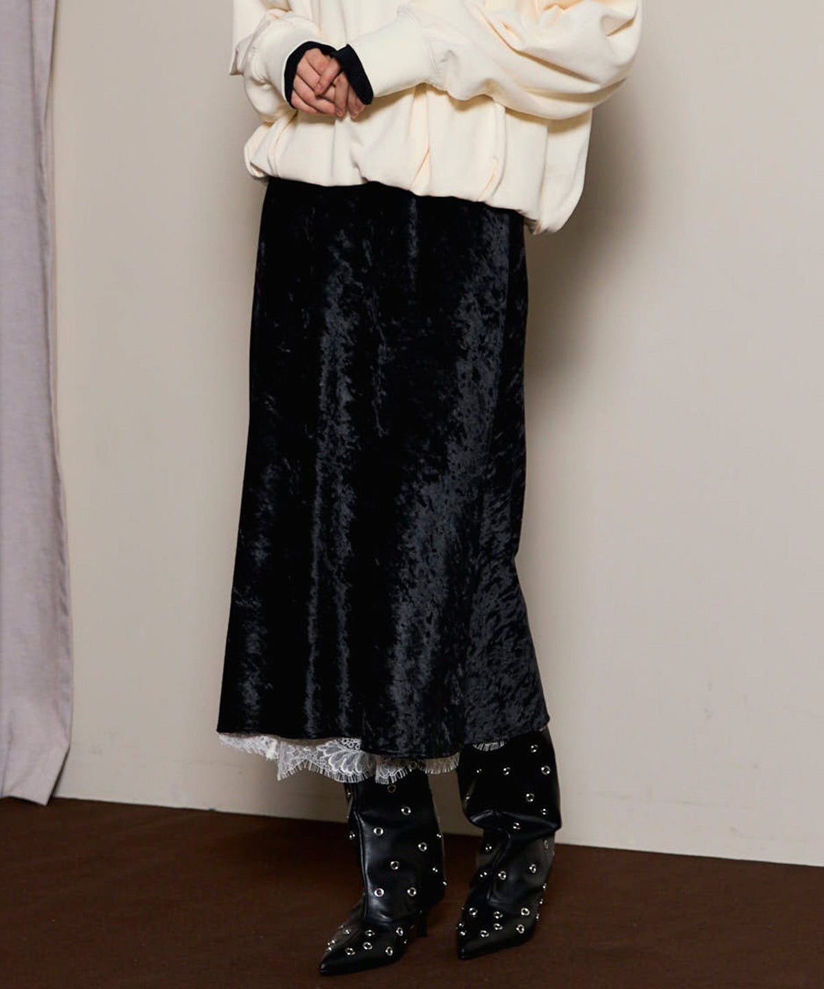 Multiway Velor Mermaid Mid-calf Skirt